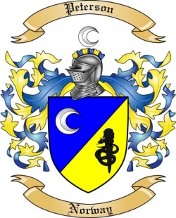 Peterson Family Crest from Norway