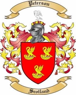 Peterson Family Crest from Scotland2