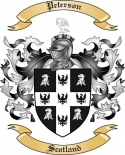 Peterson Family Crest from Scotland
