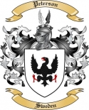 Peterson Family Crest from Sweden