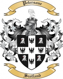 Petersone Family Crest from Scotland