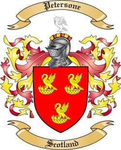Petersone Family Crest from Scotland2