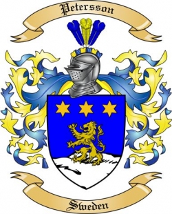 Petersson Family Crest from Sweden2