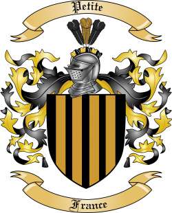 Petite Family Crest from France