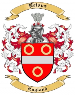 Petous Family Crest from England