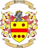 Petrucelli Family Crest from Italy