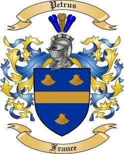 Petrus Family Crest from France