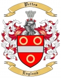Pettes Family Crest from England