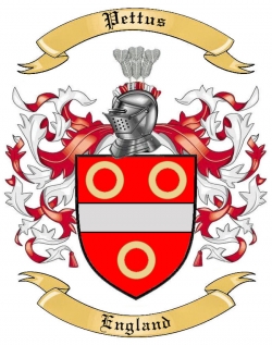Pettus Family Crest from England