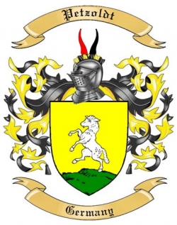 Petzoldt Family Crest from Germany