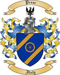 Pezze Family Crest from Italy