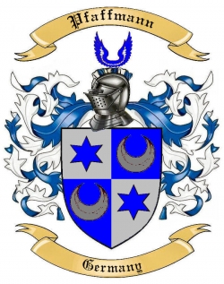 Pfaffmann Family Crest from Germany