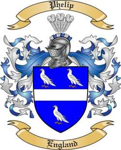 Phelip Family Crest from England