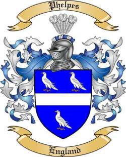 Phelpes Family Crest from England