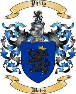 Philip Family Crest from Wales