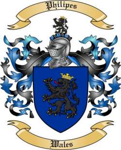 Philipes Family Crest from Wales
