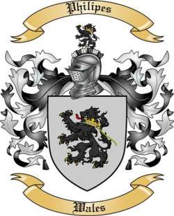 Philipes Family Crest from Wales2