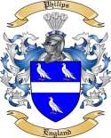 Philips Family Crest from England