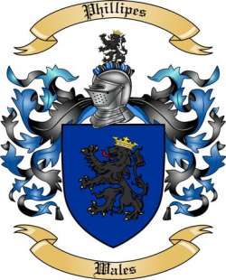 Phillipes Family Crest from Wales