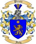Piccolo Family Crest from Italy