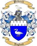 Pickerell Family Crest from England