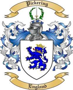Pickering Family Crest from England
