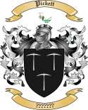 Pickett Family Crest from England