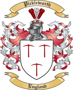 Pickleworth Family Crest from England