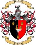 Piddock Family Crest from England