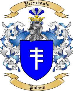 Piecukonis Family Crest from Poland