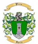 Piero Family Crest from Spain