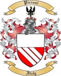 Pieroni Family Crest from Italy