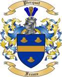 Pierquet Family Crest from France