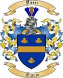 Pierre Family Crest from France2