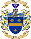 Pierret Family Crest from France