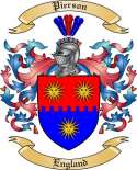 Pierson Family Crest from England