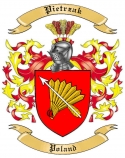 Pietrzak Family Crest from Poland