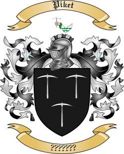 Piket Family Crest from England