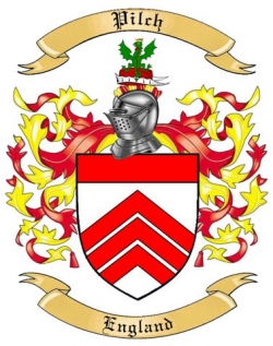 Pilch Family Crest from England