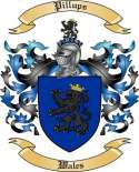 Pillups Family Crest from Wales