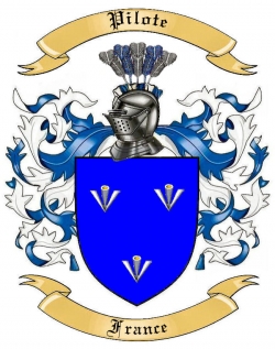 Pilote Family Crest from France