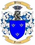 Pilou Family Crest from France