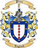 Pinca Family Crest from England