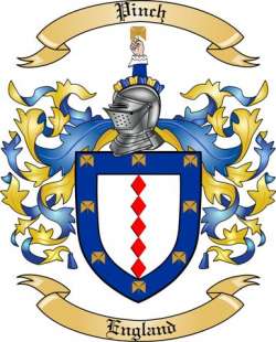 Pinch Family Crest from England