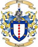 Pinch Family Crest from England
