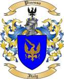 Pinesso Family Crest from Italy