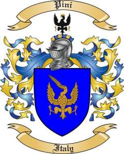 Pini Family Crest from Italy