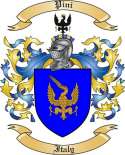 Pini Family Crest from Italy
