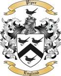 Piper Family Crest from England