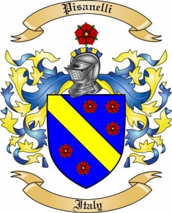 Pisanelli Family Crest from Italy by The Tree Maker